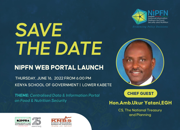Read more about the article SPEECH BY HON. AMB. UKUR YATANI, CABINET SECRETARY, THE NATIONAL TREASURY AND PLANNING, DURING THE KIPPRA@25 CELEBRATIONS AND NIPFN PROJECT WEB PORTAL LAUNCH ON 16TH JUNE 2022.